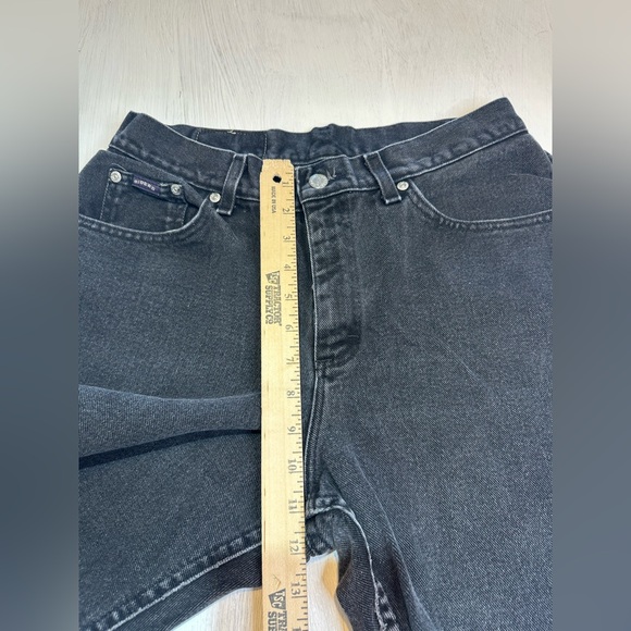 Vintage Riders Denim Jeans Women’s 14 Med USA Made Black High Rise Straight - Picture 5 of 12
